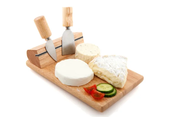 Fransız peyniri ile ahşap — Stok fotoğraf