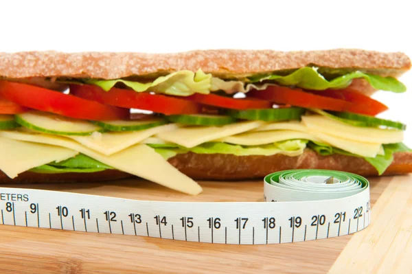 Gezonde kaas sandwich — Stockfoto