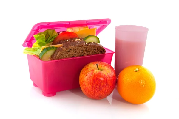 午餐盒与健康膳食 — 图库照片