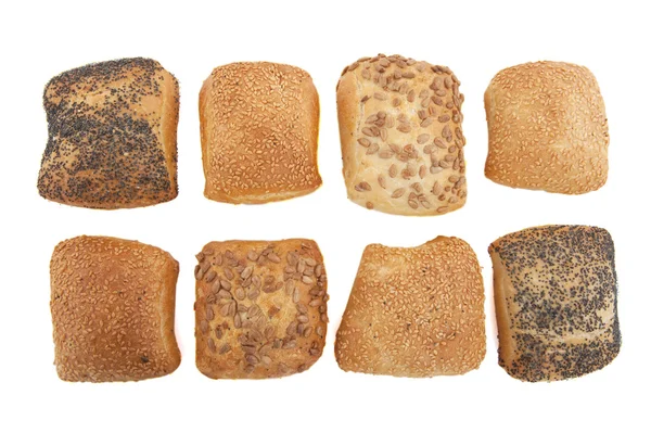 Rolos de pão de luxo — Fotografia de Stock
