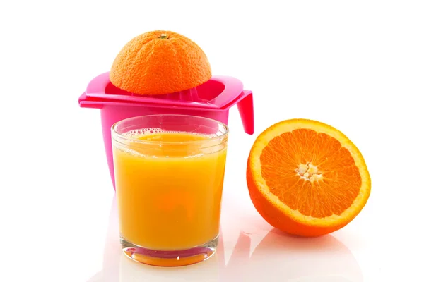 누르면된 오렌지 — 스톡 사진