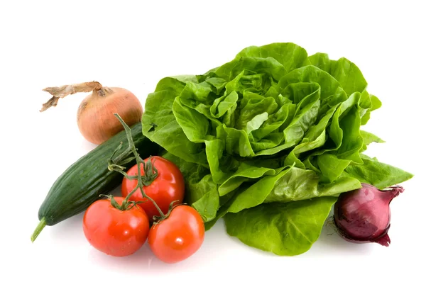 Świeże składniki sałatki — Zdjęcie stockowe