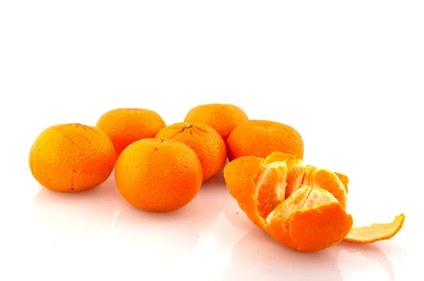 Offene Mandarine — Stockfoto