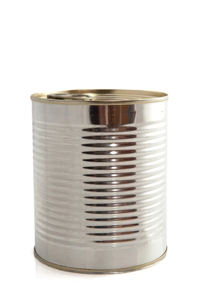 Silver can — Stock Photo, Image