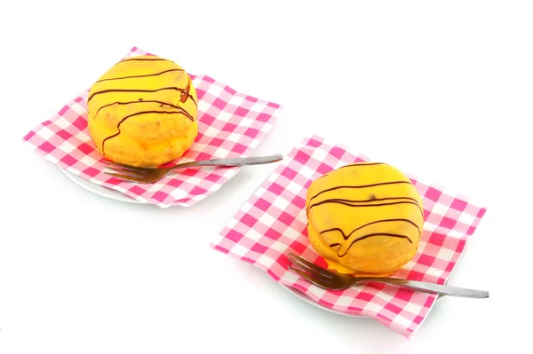 Gele cakes — Stockfoto