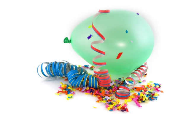 Balon i konfetti — Zdjęcie stockowe