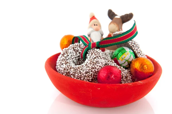Papai Noel e renas — Fotografia de Stock