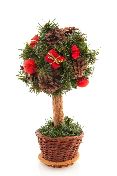 Red christmas tree — Stock Photo, Image