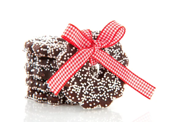 Czekoladowe ciasteczka świąteczne — Zdjęcie stockowe