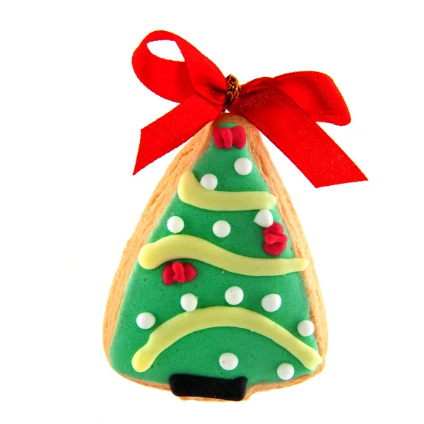 姜面包饼干的圣诞树 — 图库照片