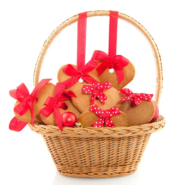 Christmas basket — Stock Photo, Image