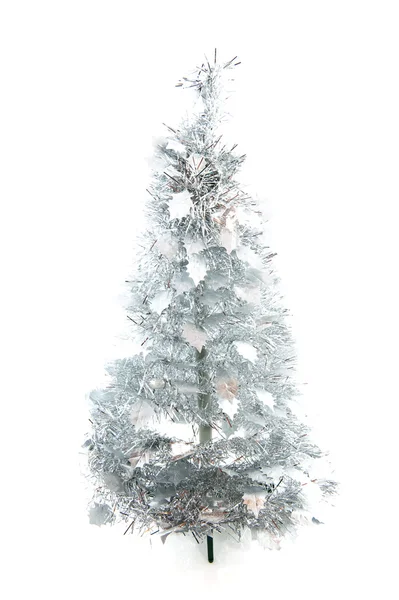 Silver christmas tree — Stock Photo, Image