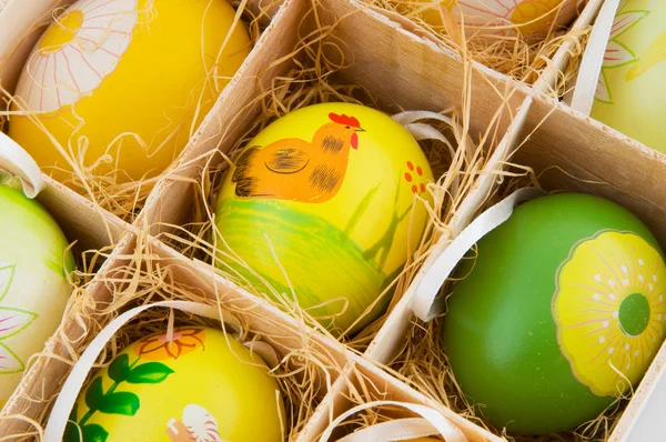 Ovos de páscoa decorados — Fotografia de Stock