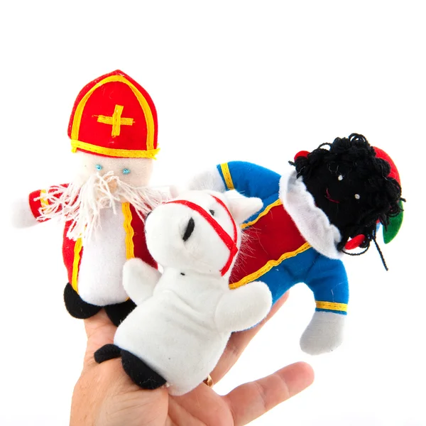 Sinterklaas vinger marionetten — Stockfoto