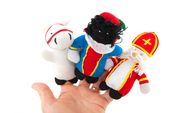 Sinterklaas finger puppets — Stock fotografie