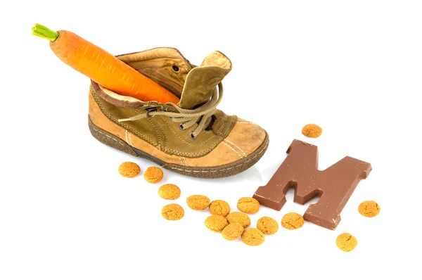 Shoe with carrot — Stock Photo, Image