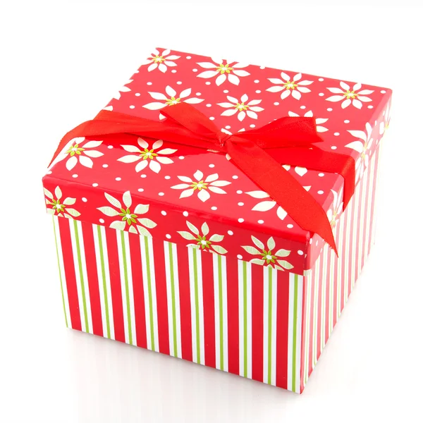 Vánoční box přítomen — Stock fotografie