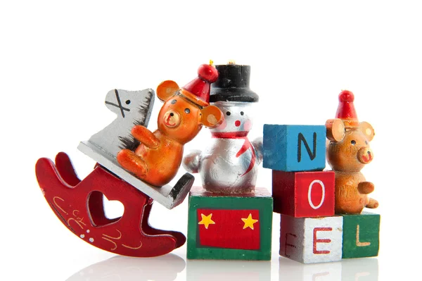 Oude christmas speelgoed — Stockfoto