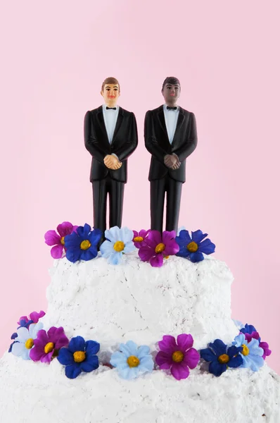 Homo gâteau de mariage — Photo