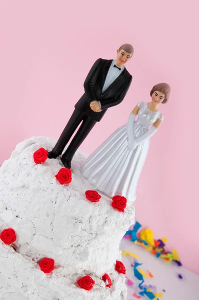 White wedding couple — стокове фото