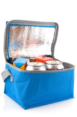 Coolbox with beverages clipart