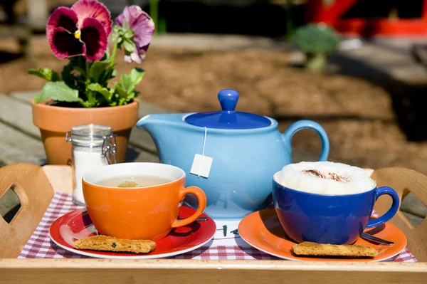 stock image Drinks outdoor on terrace