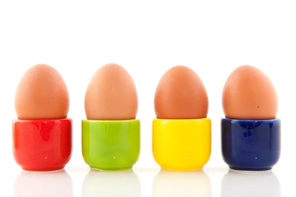 Hnědá vejce — Stock fotografie