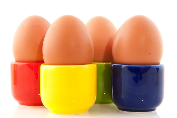 Huevos pardos — Foto de Stock