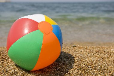 Colorful beach ball clipart