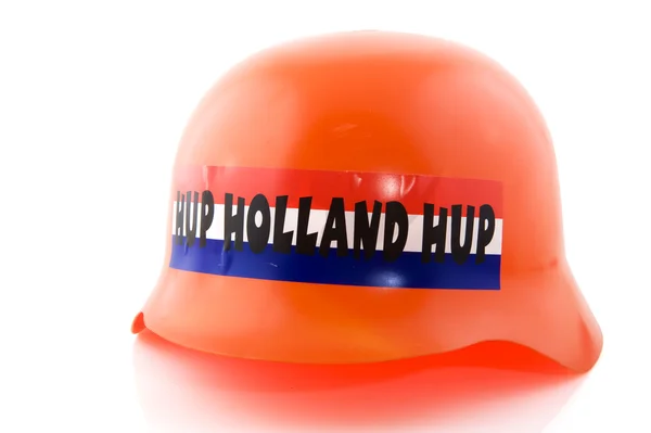 Hat orange supporter — Stock Photo, Image