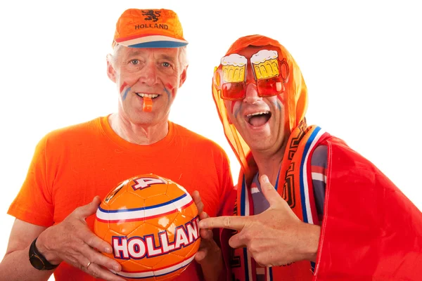 Футбольные фанаты Нидерландов — стоковое фото