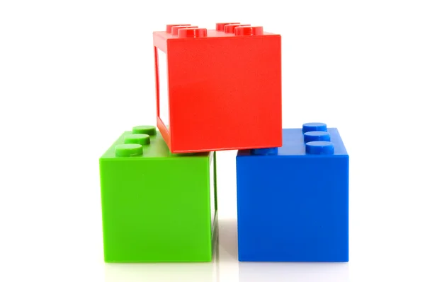 Barevná hračka bloky — Stock fotografie