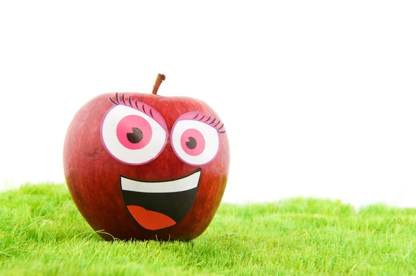 Funny apple — Stockfoto