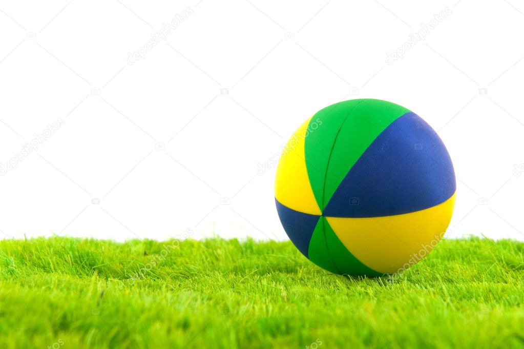 Toy ball in the grass
