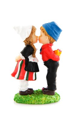 Typical Dutch couple clipart