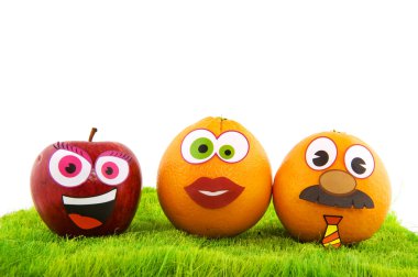 Funny fruit clipart