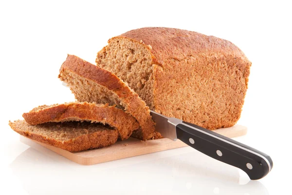 Farinha inteira pão castanho — Fotografia de Stock