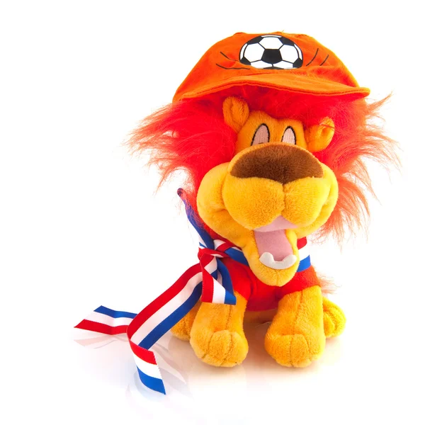 Holenderska piłka nożna mascotte — Zdjęcie stockowe