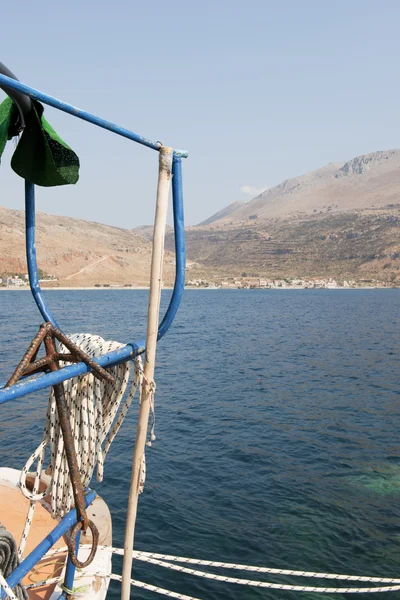 Grecki Połów Łódka — Zdjęcie stockowe