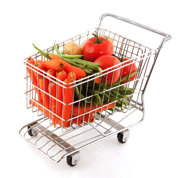 Покупки свіжих овочів — стокове фото