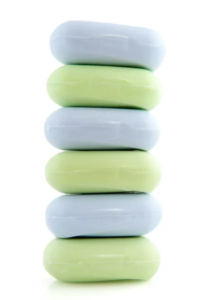 Mýdlo zelené a modré — Stock fotografie