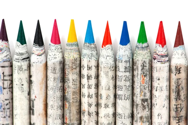 Kínai színes ceruzák — Stock Fotó