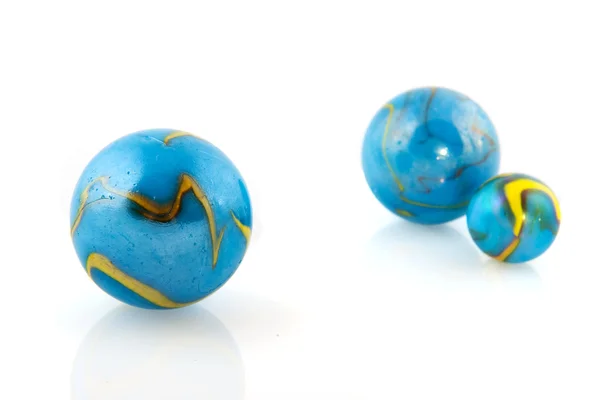 Blue marbles — Stock Photo, Image
