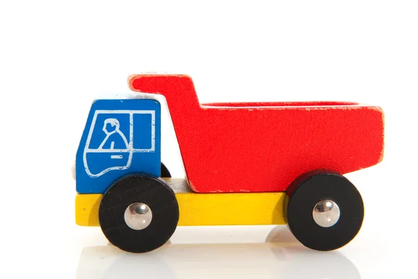 Wooden toy truck — Stockfoto