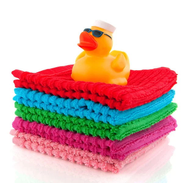 Ręczniki składane z kaczki morskie — Zdjęcie stockowe