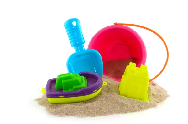 Brinquedos na praia — Fotografia de Stock