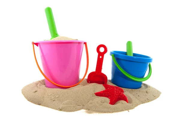 Toys in the sand — Stock Photo, Image