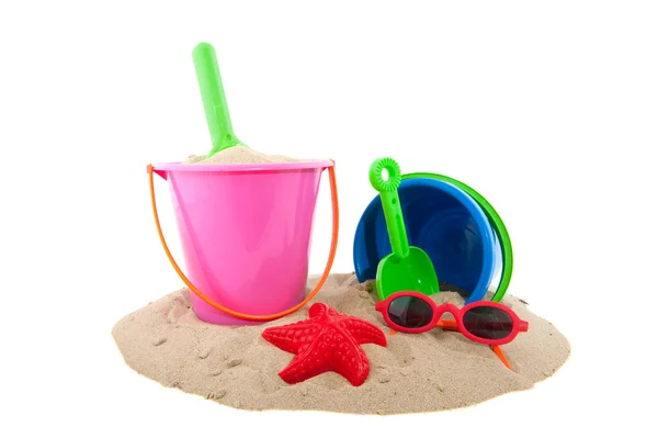 Spielzeug im Sand — Stockfoto
