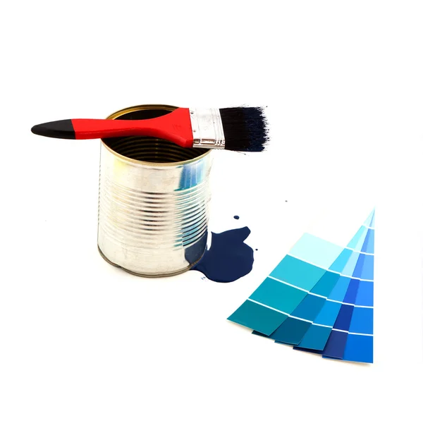 Pintura azul — Foto de Stock
