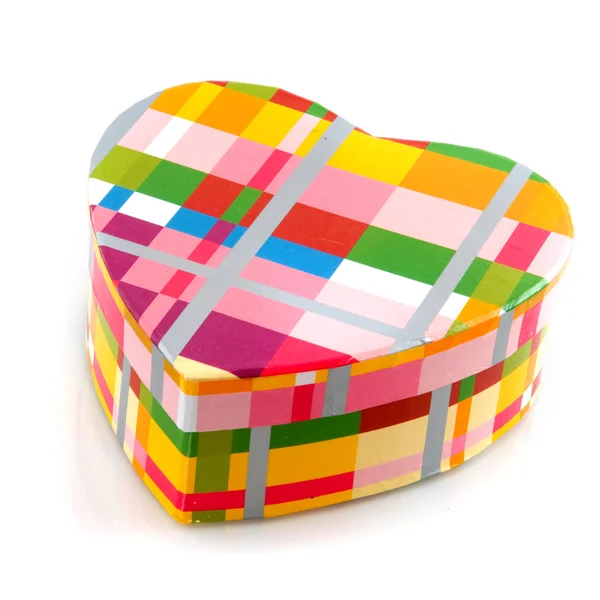Pudełko z kształt serca — Zdjęcie stockowe